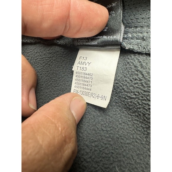 The North Face mens Jacket sz L Amvy T183 Gray Blue two tone Soft Shell adult - Picture 12 of 16